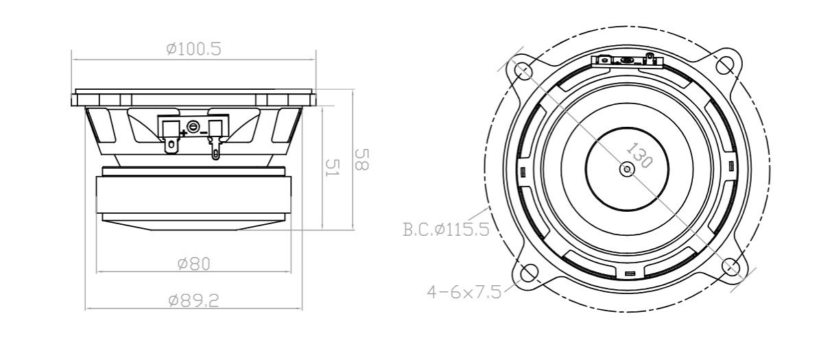 04W25-8CF Mechanical Drawing
