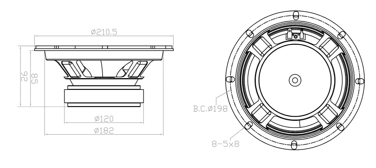 06W35-8TPX Mechanical Drawings