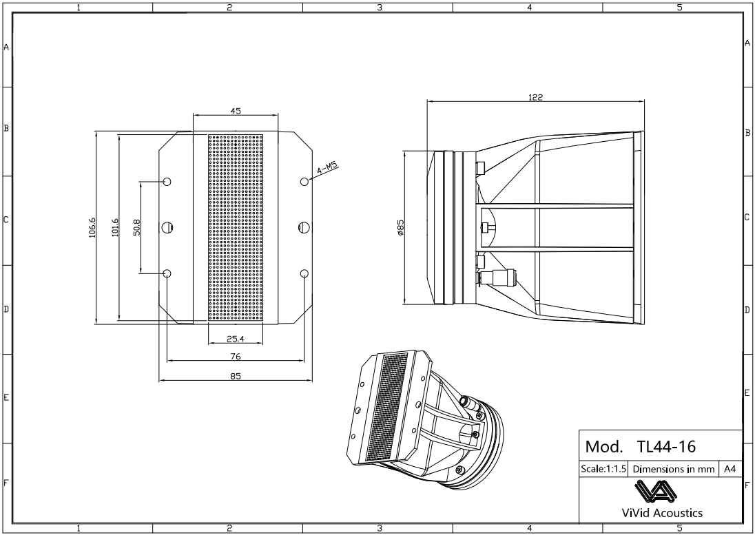 TL44-16 Mechanical Drawing