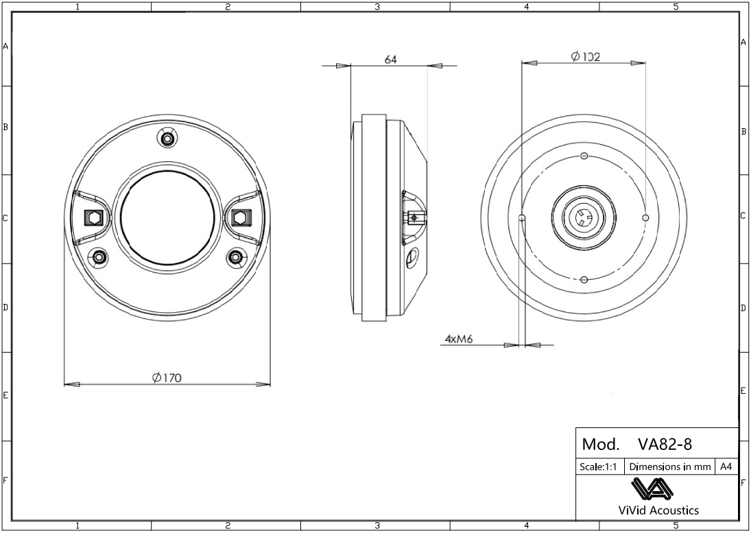 VA82-8 Mechanical Drawing