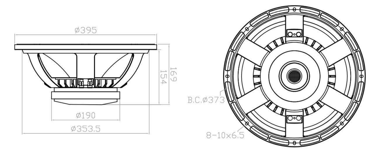15W75-8XH Mechanical Drawing